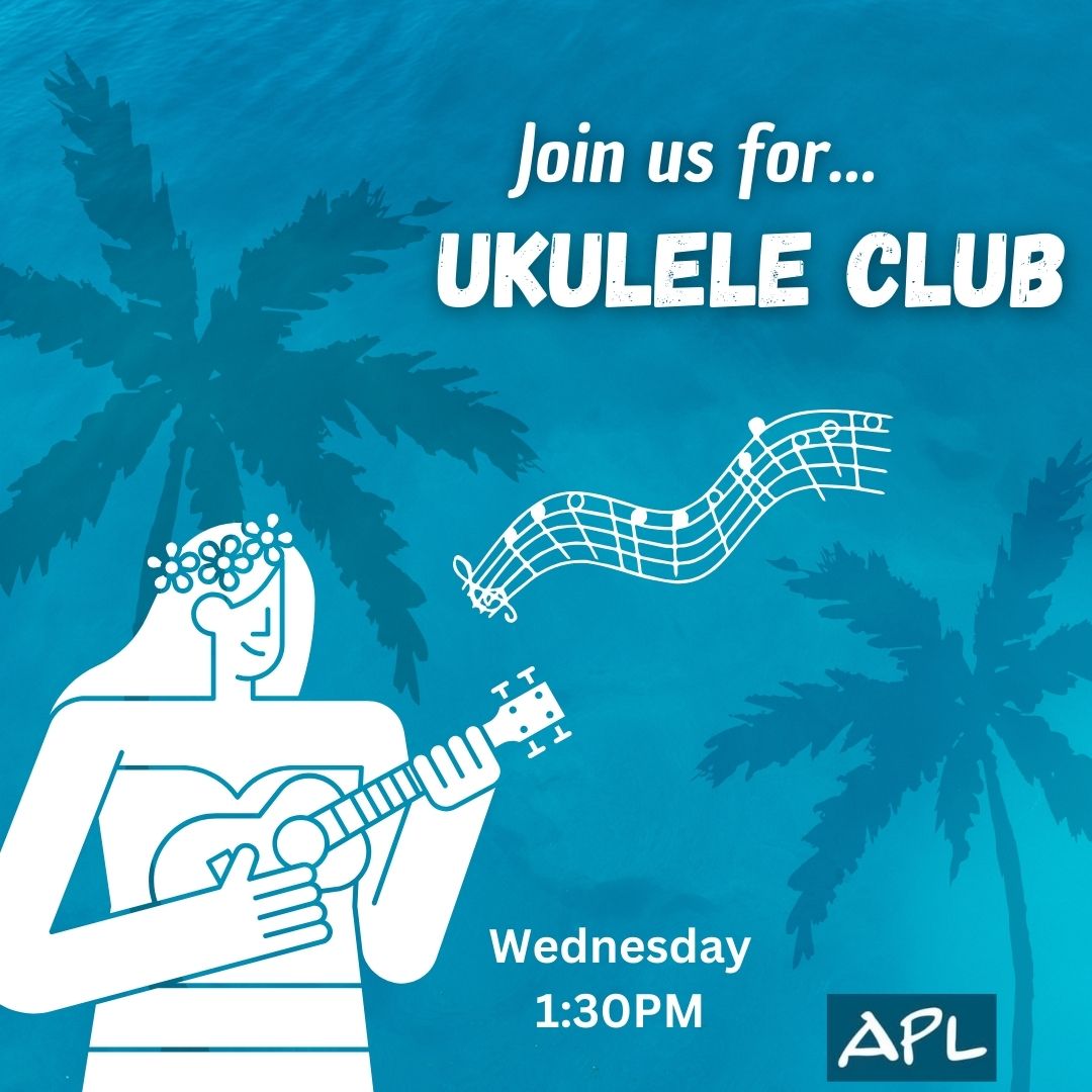 Join us for Ukulele Club Wednesdays at 1:30