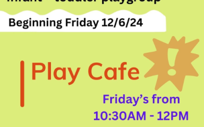 Play Cafe Friday December 6th